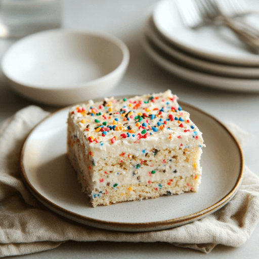 no bake birthday cake bars recipe