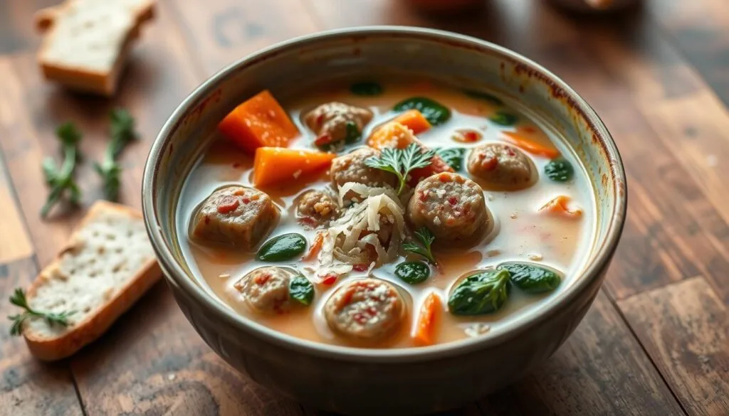 creamy parmesan italian sausage soup