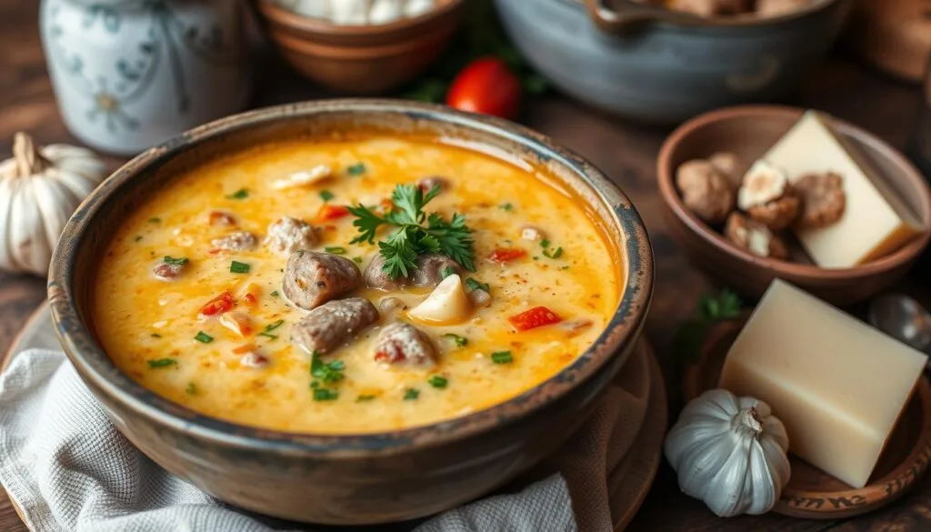 creamy parmesan italian sausage soup