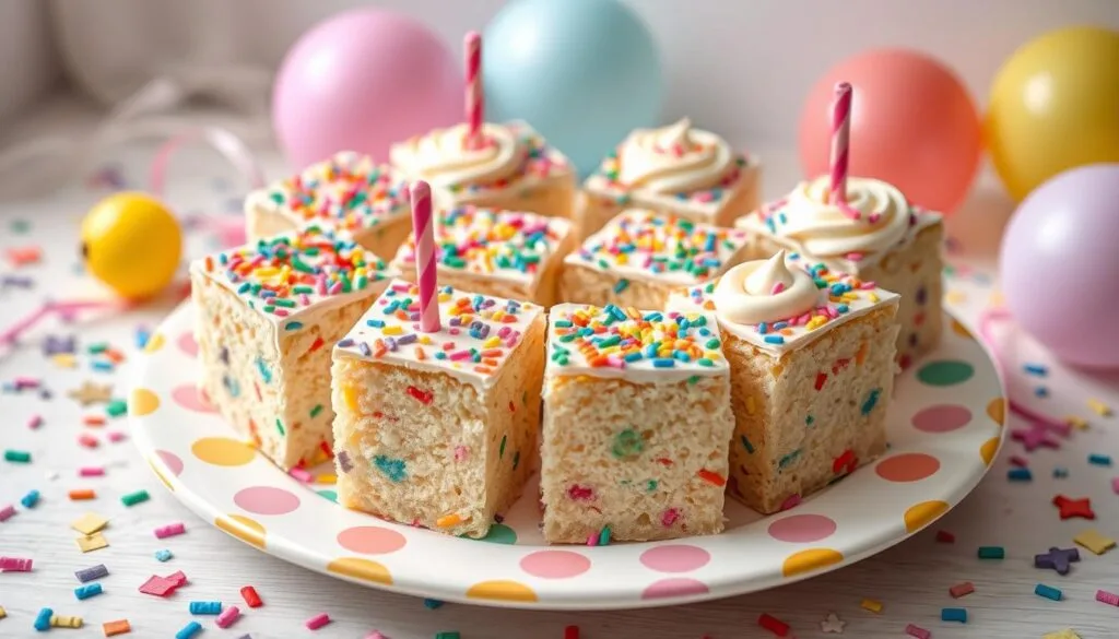 no bake birthday cake bars recipe
