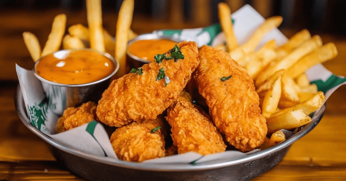 chicken tenders and fries