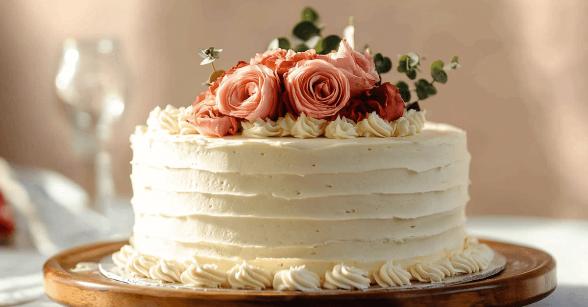 homemade wedding cake