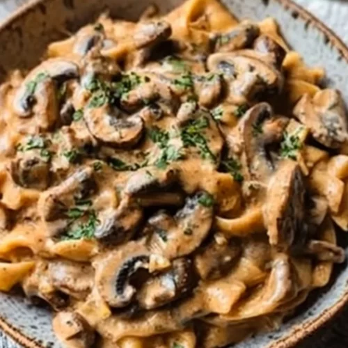 Vegan Beef Stroganoff