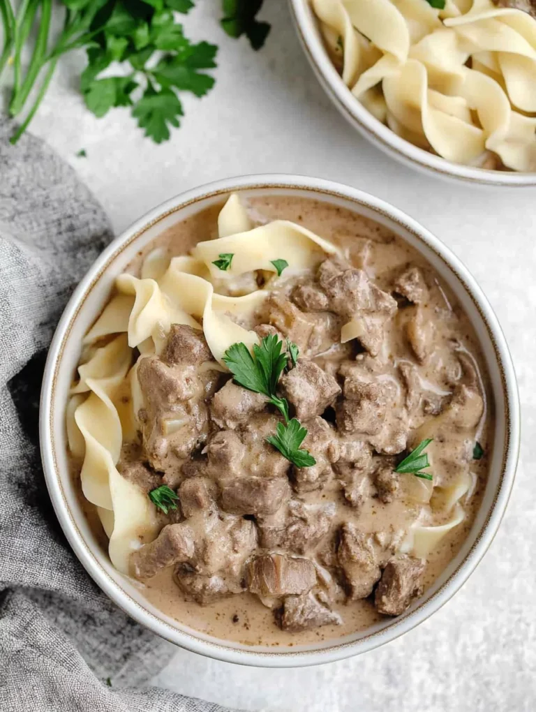 Gluten Free Beef Stroganoff