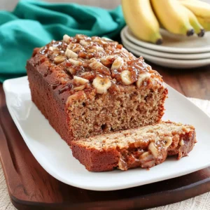 Bananas Foster Banana Bread