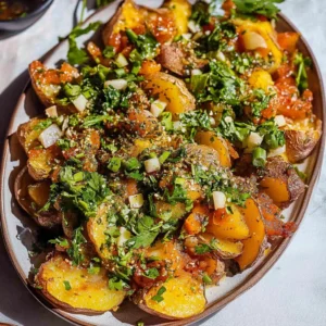 Crispy Smashed Potatoes with Garlic and Za'atar