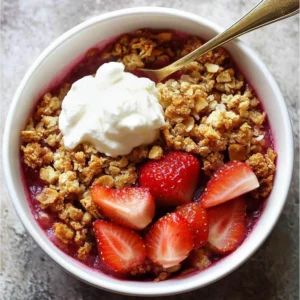 Strawberry Rhubarb Crisp