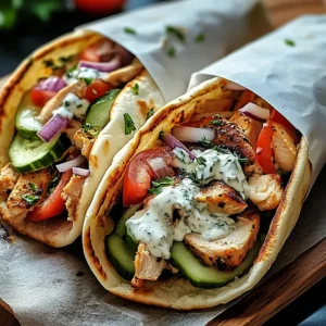 Authentic Greek Chicken Gyros