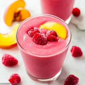 Raspberry Peach Smoothie