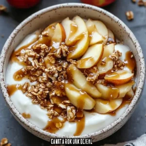 Caramel Apple Pie Yogurt Bowl