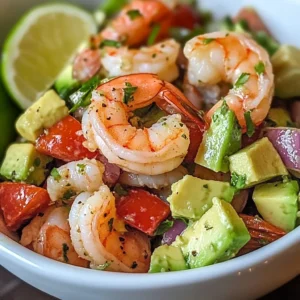 Zesty Lime Shrimp and Avocado Salad