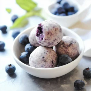 Blueberry Cheesecake Protein Balls: