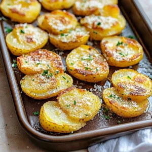 Smashed Potatoes With Garlic & Parmesan