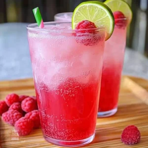 Raspberry Key Lime Italian Soda