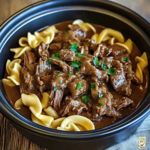 Slow Cooker Beef and Noodles