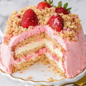 Strawberry Crunch Cake