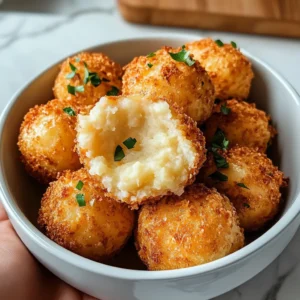 Air Fryer Cheesy Mashed Potato Balls